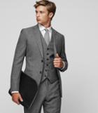 Reiss Bronson W - Slim Wool Waistcoat In Grey, Mens, Size 36