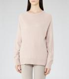 Reiss Brook - Womens Cashmere Jumper In Pink, Size S