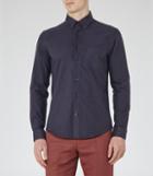 Reiss Aintree - Mens Cotton Oxford Shirt In Blue, Size M