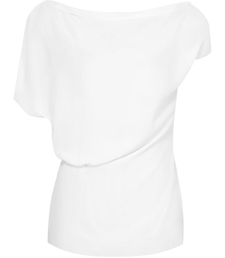 Reiss Sanna - Womens Asymmetric Top In White, Size 4