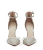 Reiss Gaia Patent - Womens Patent-leather And Vinyl Shoes In Grey, Size 4