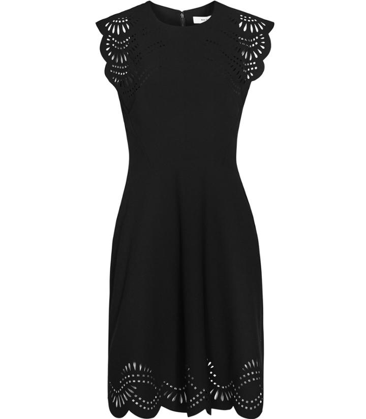 Reiss Kath - Womens Laser-cut Dress In Black, Size 4