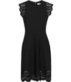 Reiss Kath - Womens Laser-cut Dress In Black, Size 4
