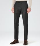 Reiss Frazier T - Mens Wool Tailored Trousers In Green, Size 30