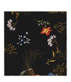 Reiss Dino - Floral Print Pocket Square In Black, Mens