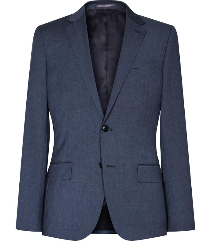 Reiss George B - Mens Slim-fit Blazer In Blue, Size 38