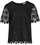 Reiss Garda Lace Overlay Top