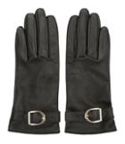Reiss Albany - Buckle-detail Gloves In Green, Womens, Size S