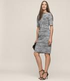 Reiss Harry - Knitted Short Sleeved Dress In Black, Womens, Size 2