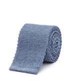 Reiss Celter - Knitted Silk Blend Tie In Blue, Mens