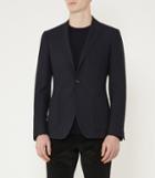 Reiss Reality B - Mens Tonal Weave Blazer In Blue