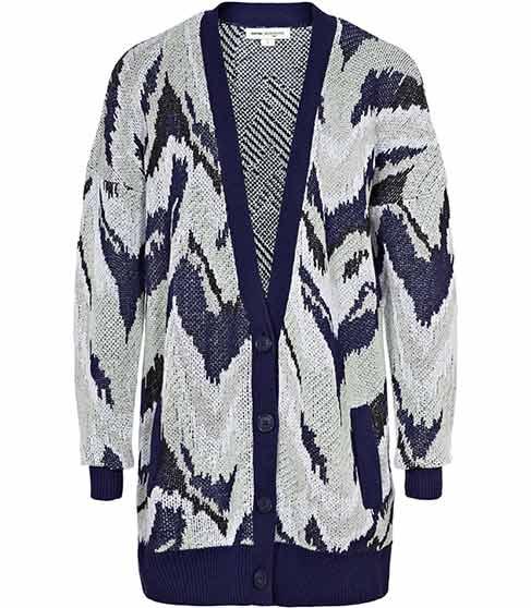 Reiss Clara Intarsia Cardigan