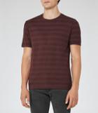 Reiss Silves - Mottled Stripe T-shirt In Purple, Mens, Size Xs