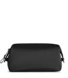 Reiss Welling - Leather Trimmed Wash Bag In Black, Mens