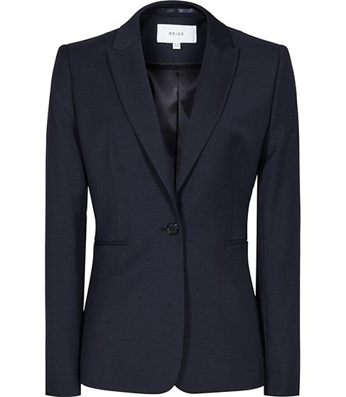 Reiss Indi Jacket Textured Single-breasted Blazer