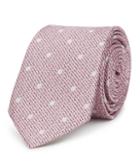 Reiss Ketter - Mens Silk Polka Dot Tie In Red, Size One Size