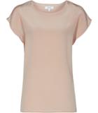 Reiss Kiki Silk-front T-shirt