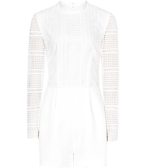 Reiss Tabitha Lace-mix Playsuit