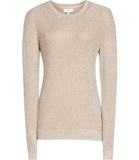 Reiss Vivienne Metallic Jumper