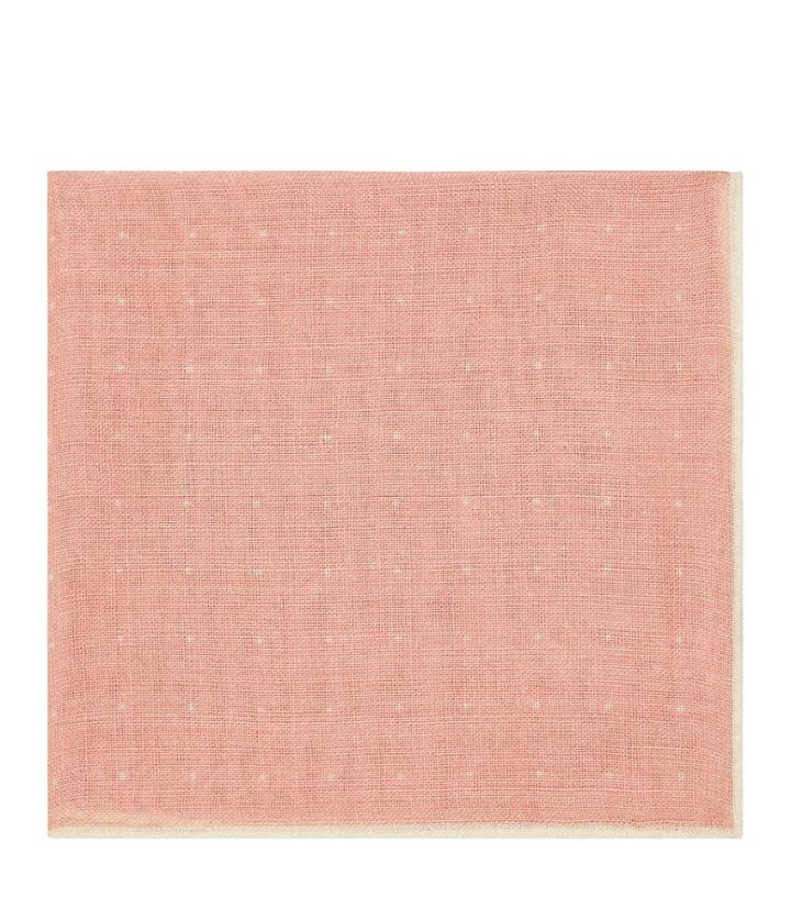 Reiss Beam - Wool Pocket Square In Pink, Mens