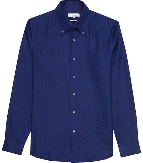 Reiss Mayor Slim Linen Shirt