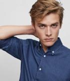 Reiss Benzet - Slim-fit Denim Shirt In Blue, Mens, Size S