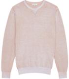 Reiss Tackler - Mens Faded Cotton Jumper In Pink, Size Xs