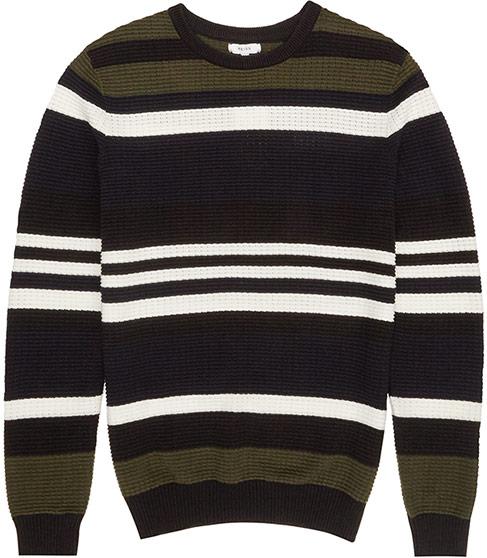Reiss Ketlett Textured Stripe Jumper