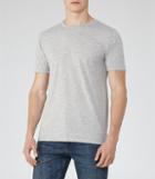 Reiss Bless Marl - Mens Crew Neck T-shirt In Grey, Size M