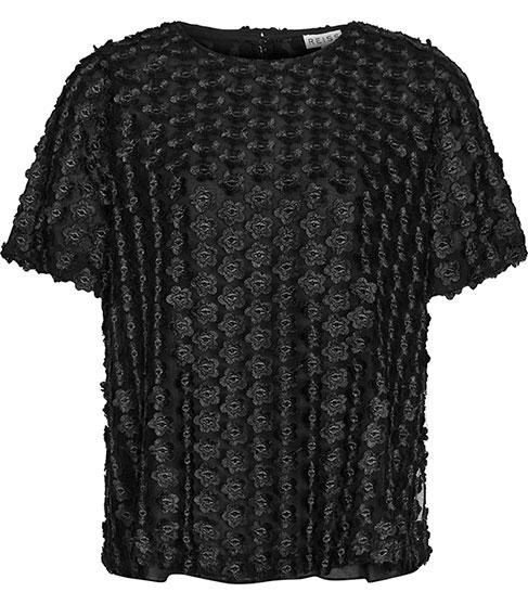 Reiss Sienna Textured Floral Top