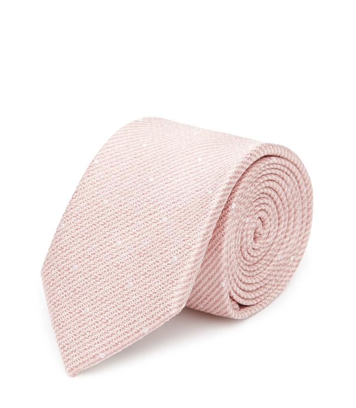 Reiss Kesher - Mens Polka Dot Silk Tie In Pink, One Size