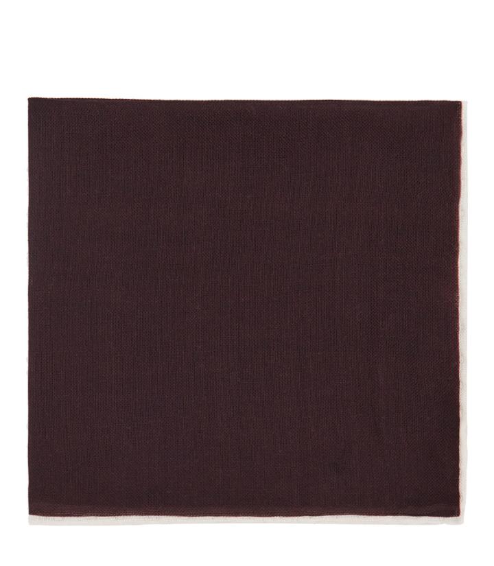 Reiss Wasp - Wool Pocket Square In Red, Mens