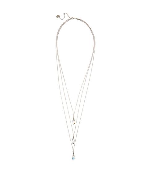 Reiss Ister Layered Drop Necklace With Swarovski Crystals
