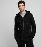 Reiss Avery - Zip Hoodie In Black, Mens, Size Xs