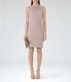 Reiss Benoit - Cross-front Dress In Grey, Womens, Size 2