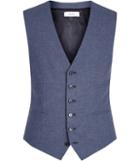 Reiss Trion W - Mens Tonal Weave Waistcoat In Blue, Size 36