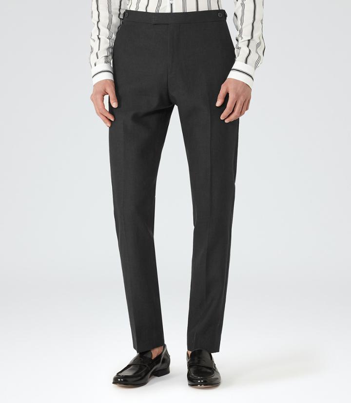Reiss Welton T - Mens Slim-leg Trousers In Black, Size 28