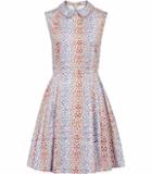 Reiss Hudson Fit And Flare Collared Dress