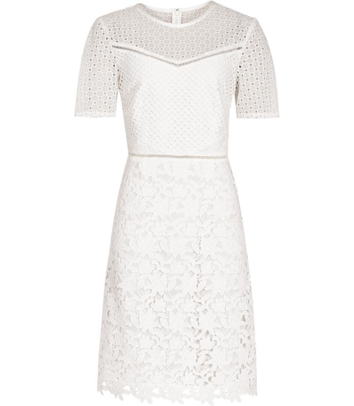 Reiss Heather - Womens Lace Dress In White, Size 4