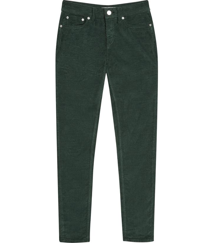 Reiss Joni - Womens Skinny Cords In Green, Size 4
