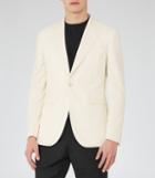 Reiss Danks - Peak Lapel Blazer In White, Mens, Size 34