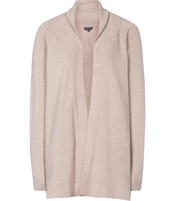 Reiss Jenise - Womens Open-front Cashmere Cardigan In Brown, Size Xs