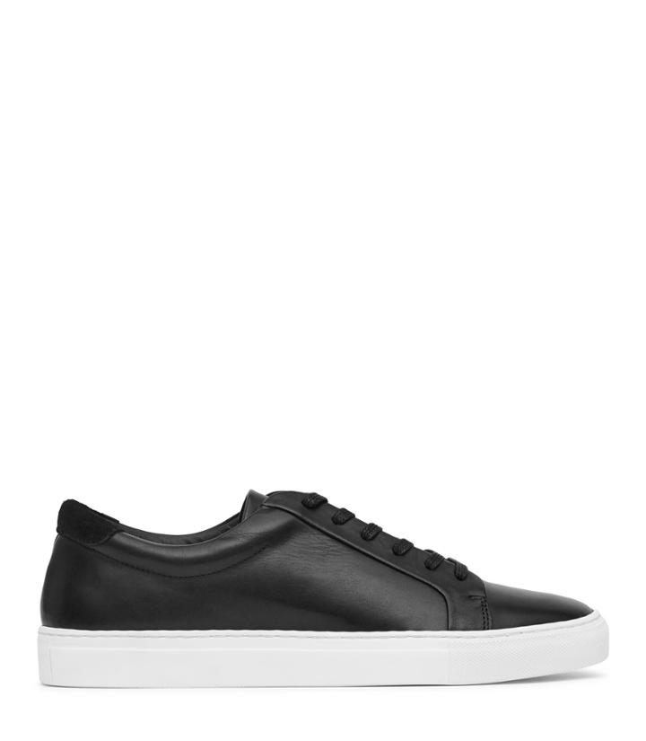 Reiss Darren - Mens Contrast Sole Sneakers In Black, Size 7