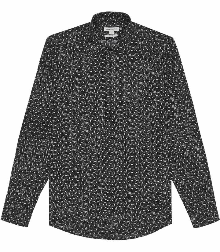 Reiss Stingray - Mens Slim-fit Shirt In Black, Size Xs