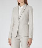 Reiss Connelly Jacket - Womens Tailored Blazer In Grey, Size 6