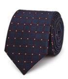 Reiss Luther - Mens Geometric Silk Tie In Blue, Size One Size