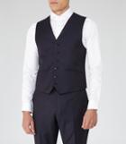 Reiss Harry W - Modern Fit Waistcoat In Blue, Mens, Size 36