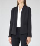 Reiss Bailey - Womens Open-front Jacket In Blue, Size 6