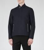 Reiss Bartlett - Stand Collar Jacket In Blue, Mens, Size Xs