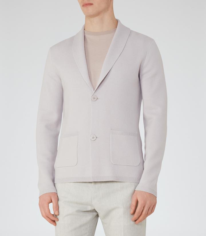 Reiss Watchman - Shawl Collar Cardigan In Brown, Mens, Size Xs